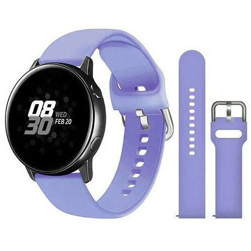 Strap For Samsung Galaxy Watch 4 Plain in light purple