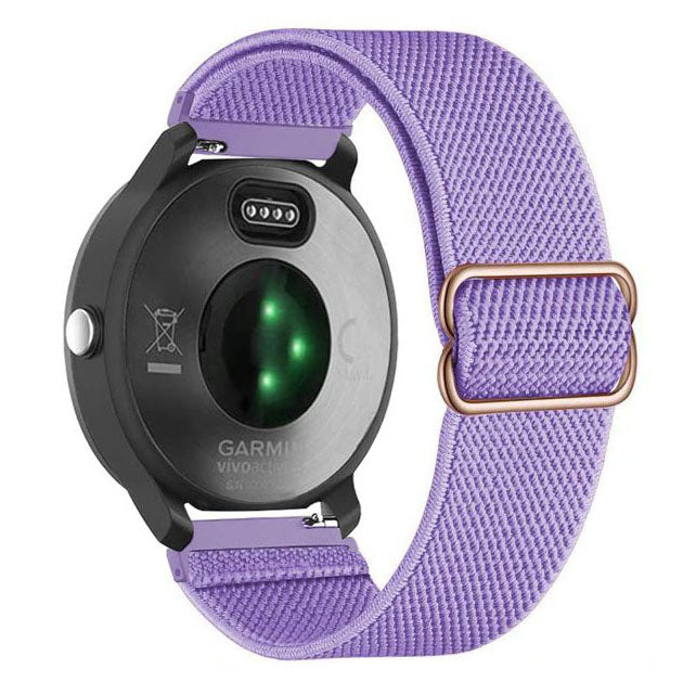 lilac comfortable garmin approach s40 nylon watch strap
