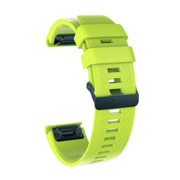 Fenix 5X Strap Silicone Buckle One Size in lime green