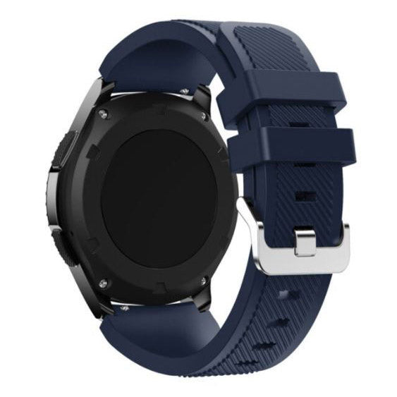 Strap For Samsung Galaxy Watch 3 45mm Textured in midnight blue