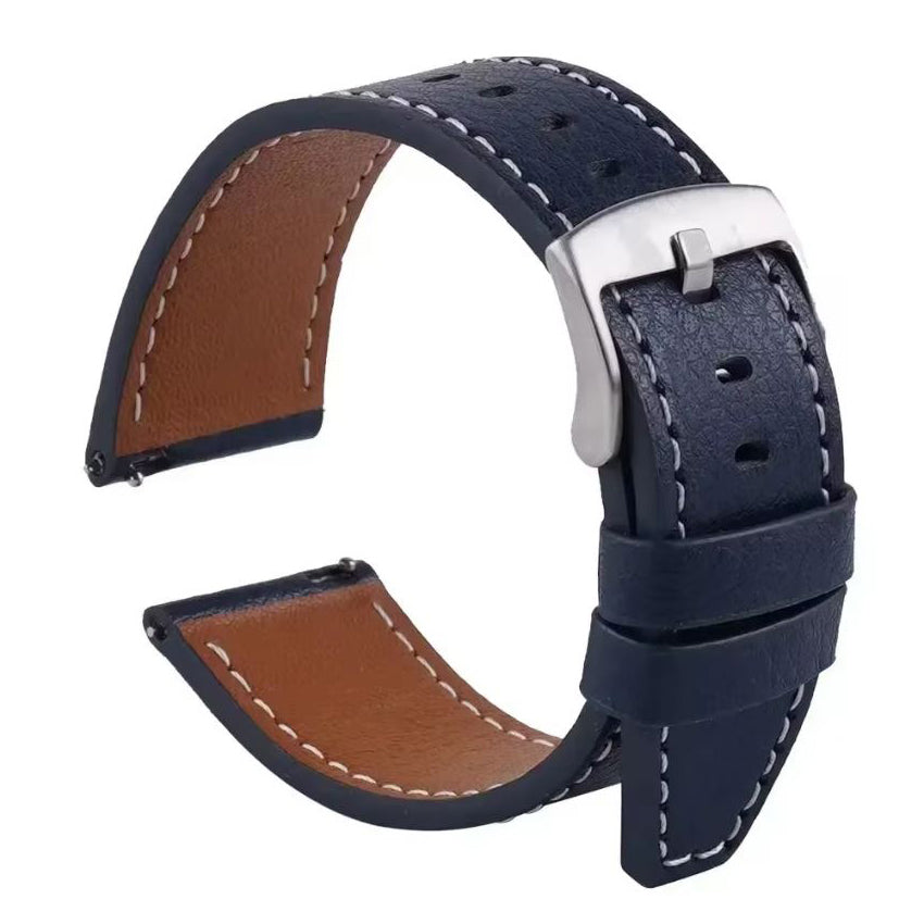 Garmin Forerunner 245 Leather Band in midnight blue