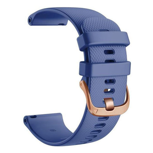 midnight blue luxury silicone strap for garmin vivoactive 6
