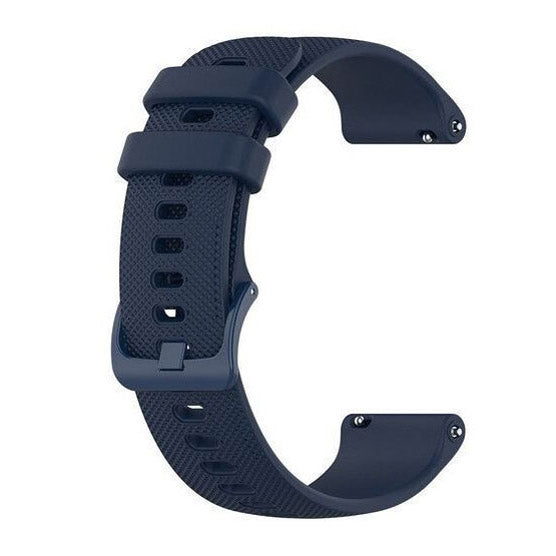 Plain Garmin Vivomove 3S Watchband in Silicone in midnight blue