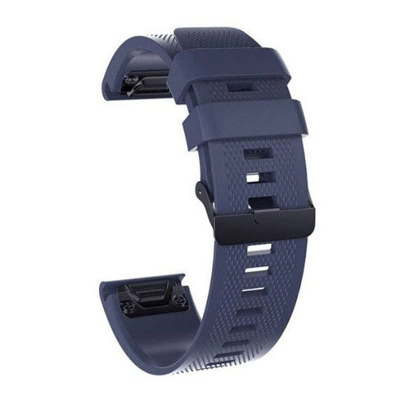 Strap For Garmin Quatix 3X Textured in midnight blue