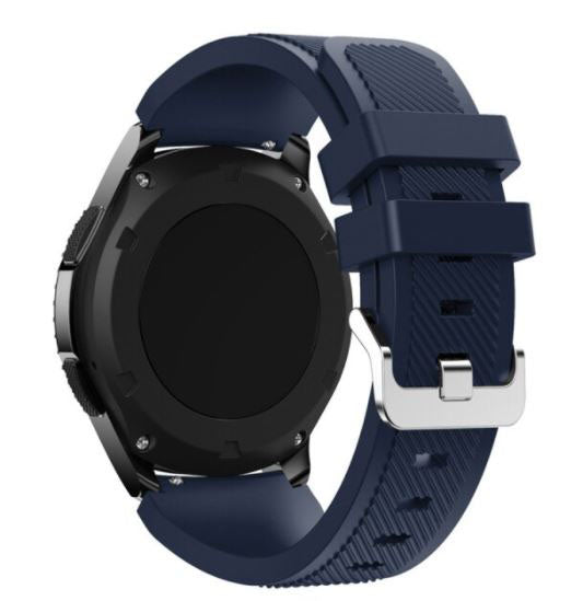 Textured Samsung Galaxy Watch 3 45mm Wristband in Silicone in midnight blue