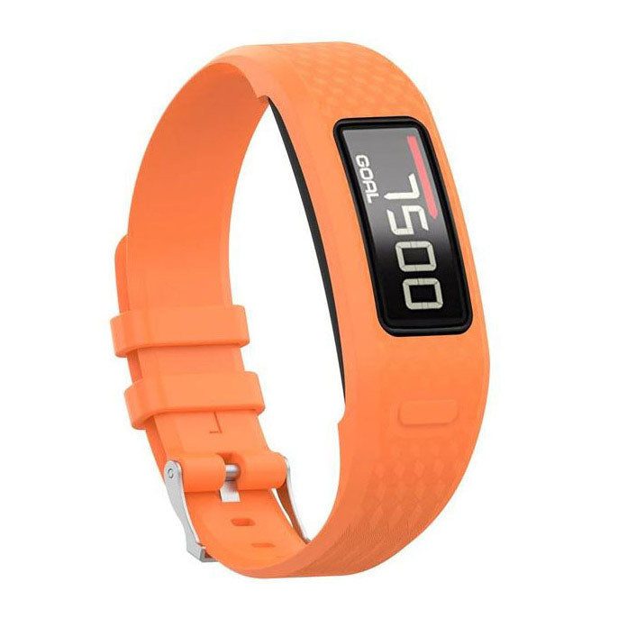 Large Small Strap Silicone Vivofit 2 Buckle in orange