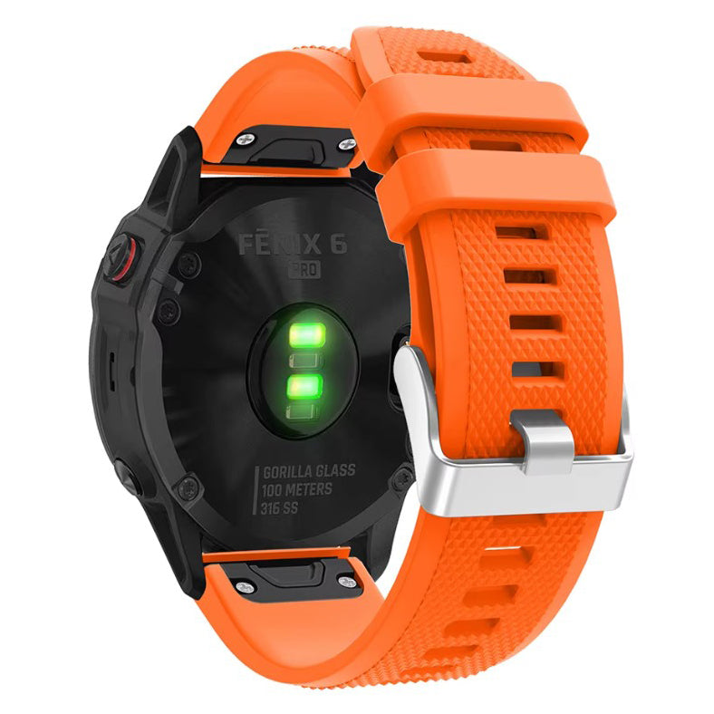 orange Strap For Garmin Epix 2 Silicone