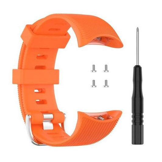 Plain Garmin Swim 2 Watchband in Silicone in orange