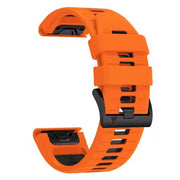 Garmin Epix 2 Silicone Band in orange black