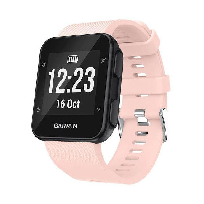 Plain Garmin Forerunner 35 Watchband in Silicone in pink