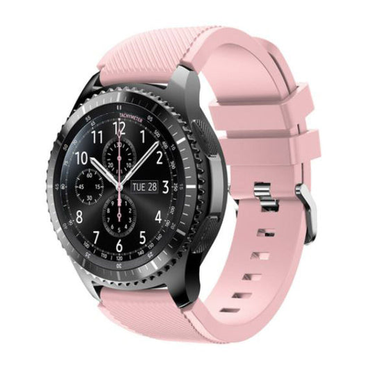 Galaxy Watch 46mm Strap Silicone Buckle One Size in pink