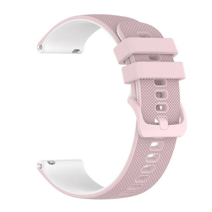 Forerunner 645 Strap Silicone Buckle One Size in pink white