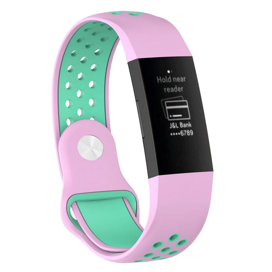 Replacement Strap For Fitbit Charge 4 | Two Tone Silicone | 8 Colours