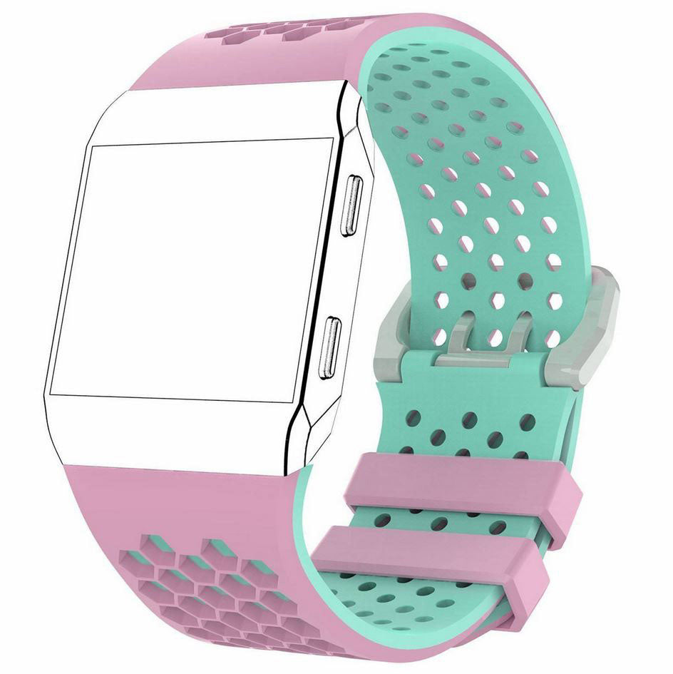 Fitbit Ionic Strap Two Tone Style in pink teal