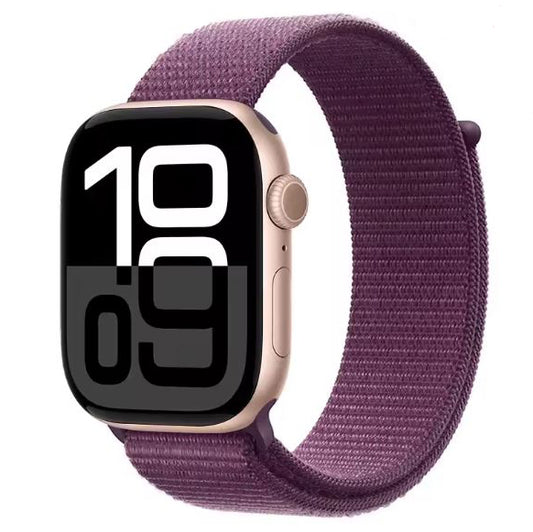 purple apple watch series 7 nylon strap loop
