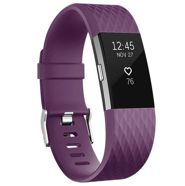 Large Small Strap Charge 2 Silicone Buckle in purple