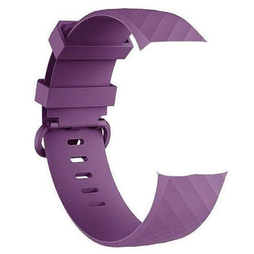 Strap For Fitbit Charge 4 Textured in purple