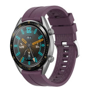 Plain Huawei Watch GT 46mm Band in Silicone in purple