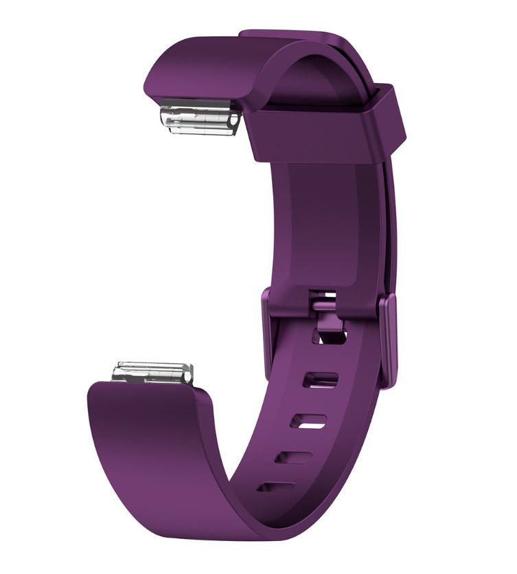 Fitbit Inspire HR Strap Silicone Large Small Buckle in purple