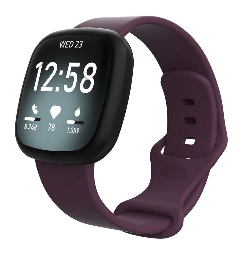 Strap For Fitbit Sense 2 Plain in purple