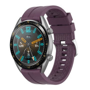 purple xiaomi watch s1 pro strap grooved design
