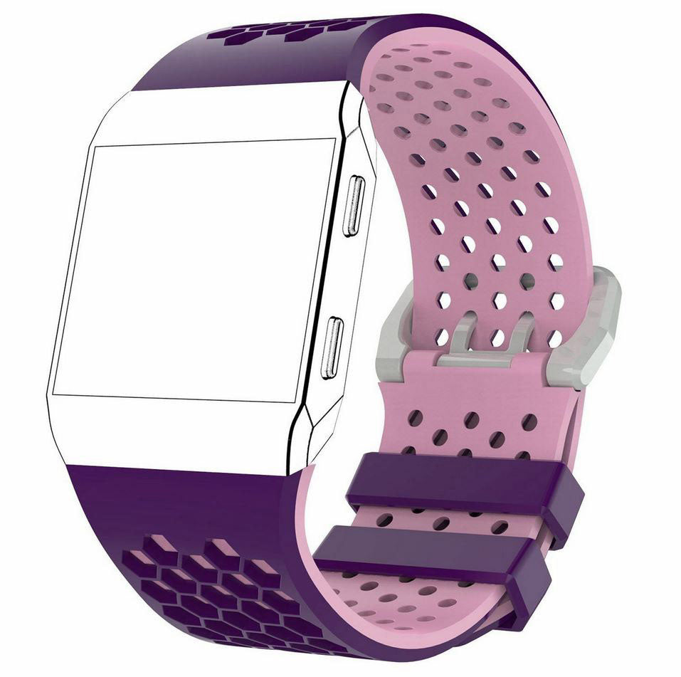 Strap For Fitbit Ionic Two Tone in purple pink