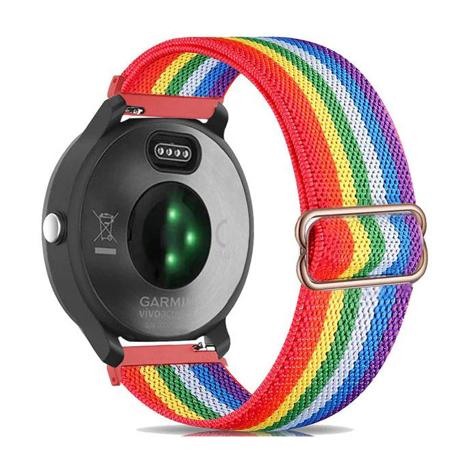 Nylon Strap Plain Forerunner 645 in rainbow