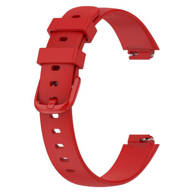 Plain Fitbit Inspire 3 Watchband in Silicone in red