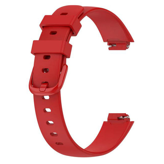 Plain Fitbit Inspire 3 Watchband in Silicone in red