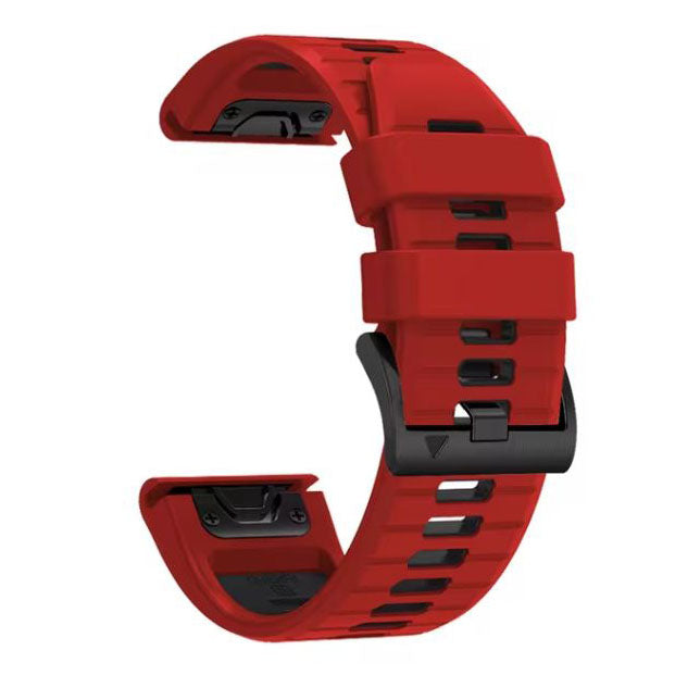 garmin fenix 6 pro strap in red black