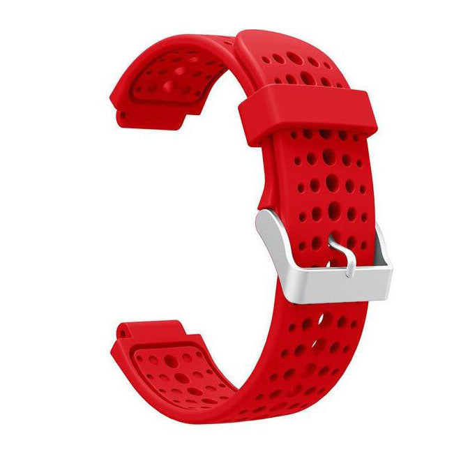 Forerunner 220 Strap Silicone Buckle One Size in red