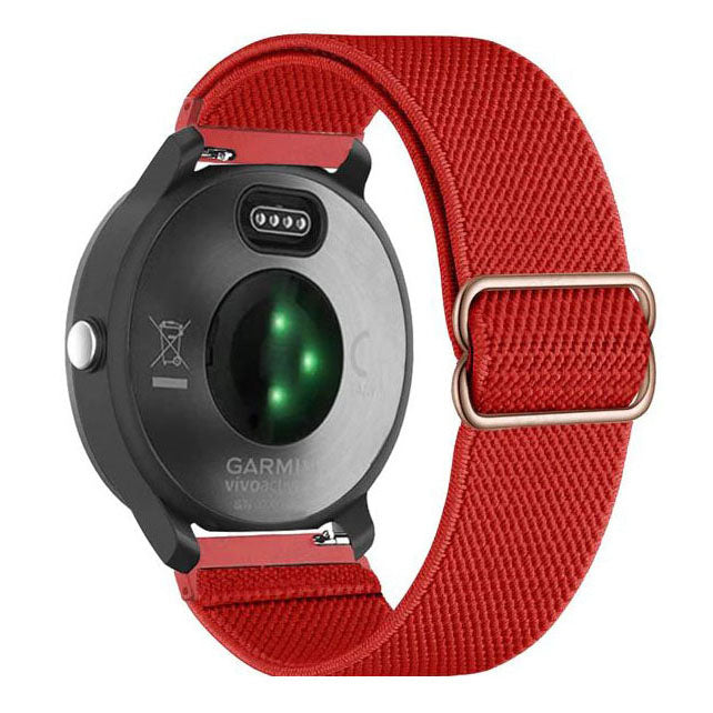 red lightweight garmin approach s40 strap with loop clasp
