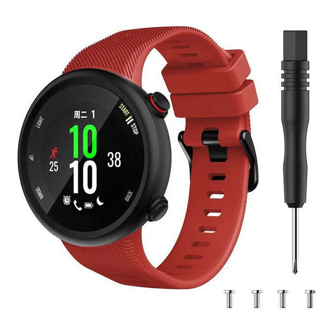 red soft silicone strap for forerunner 45 plus
