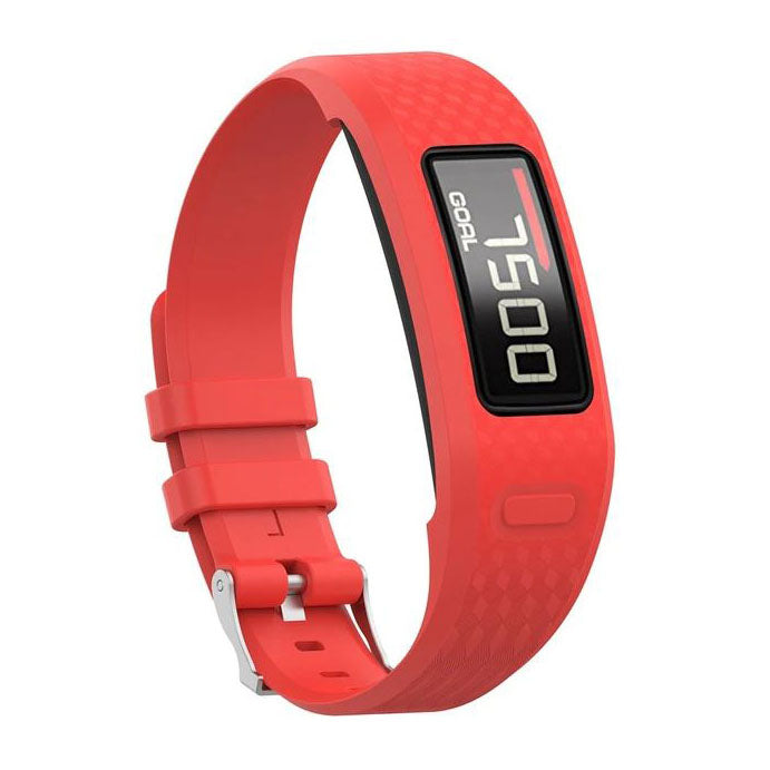 Silicone Strap Large Small Vivofit 2 in red