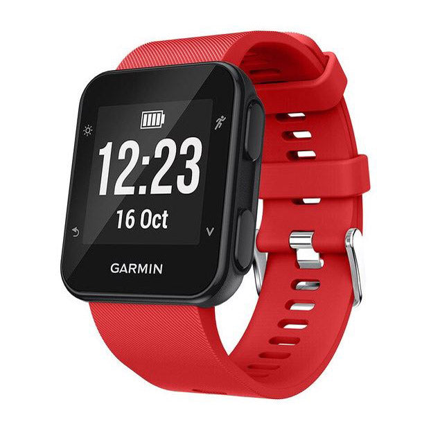 Garmin Forerunner 30 Strap Silicone One Size in red