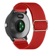 red suunto 3 fitness nylon strap side view
