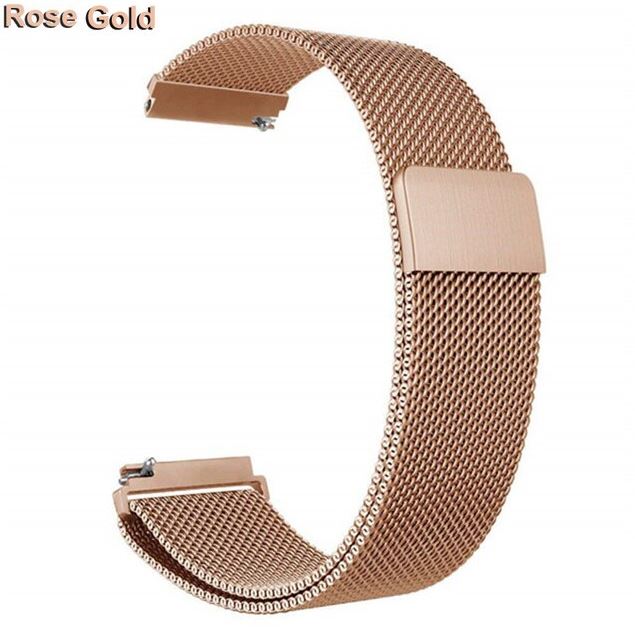 Band For Fitbit Versa 3 Milanese in Rose gold