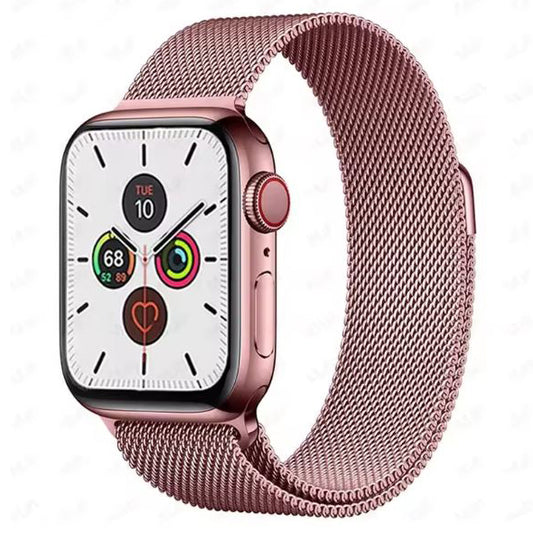 rose pink apple-watch-series-10-steel-strap

