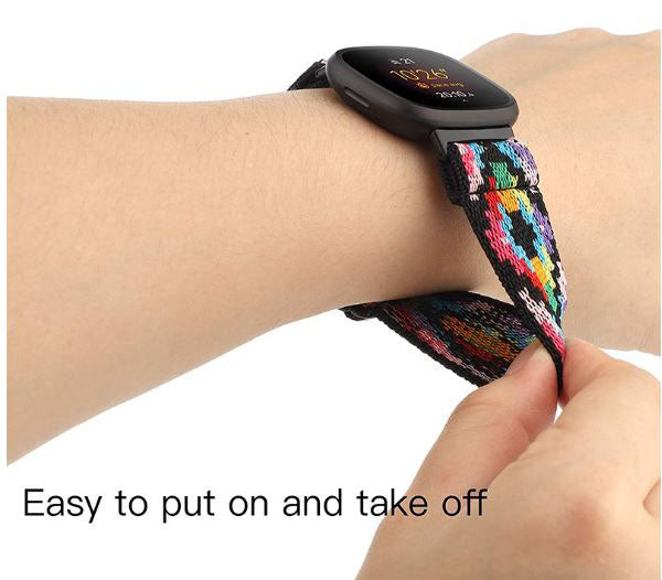 Bohemian Fitbit Sense Strap in Nylon 