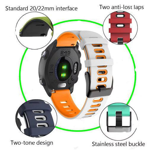 One Size Strap Forerunner 165 Silicone Buckle