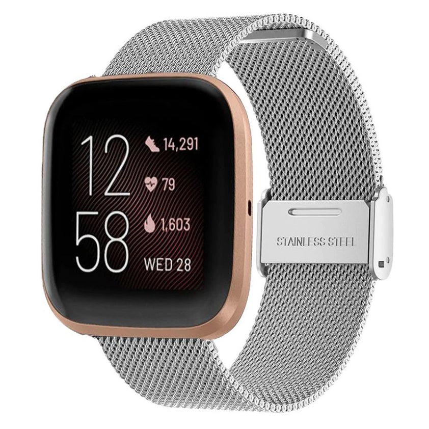 Fitbit Versa Strap Replacement in silver