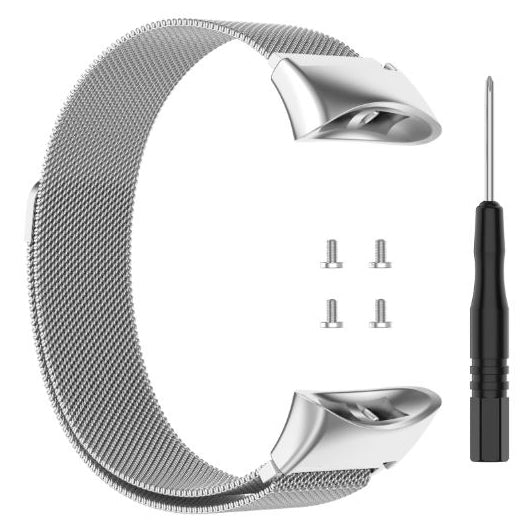 silver garmin forerunner 45s steel strap mesh

