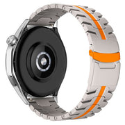 Silver Orange lightweight titanium strap for samsung 42mm
