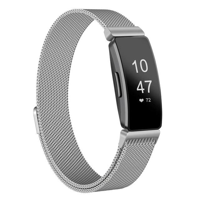 Fitbit Inspire 2 Steel Strap in silver