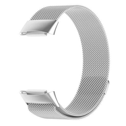 silver Fitbit Charge 6 Steel Strap