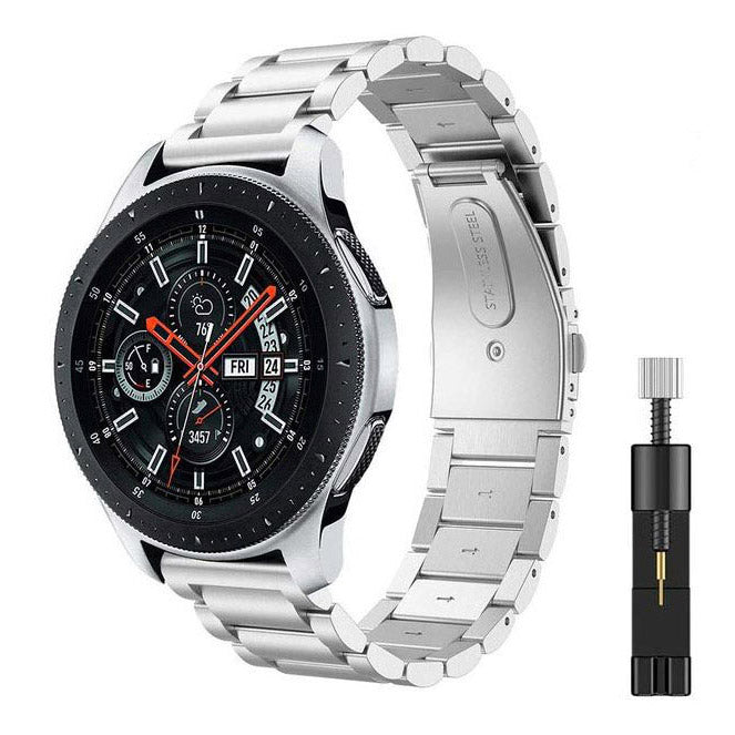 Samsung Galaxy Watch 3 45mm Strap Stainless Steel One Size in silver