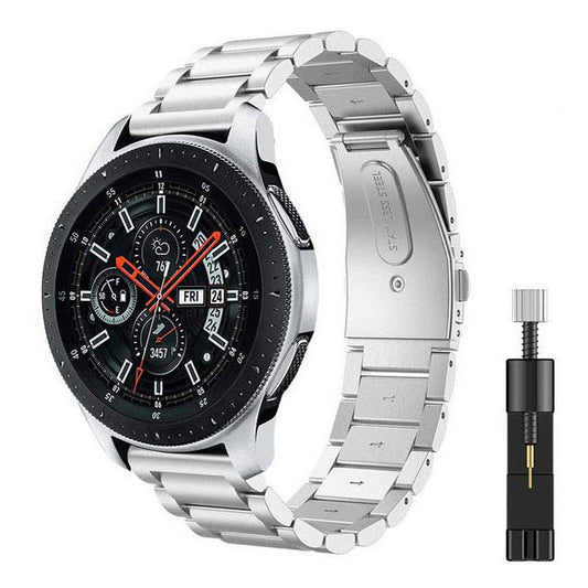 Strap For Huawei Watch GT 46mm Stainless Steel in silver