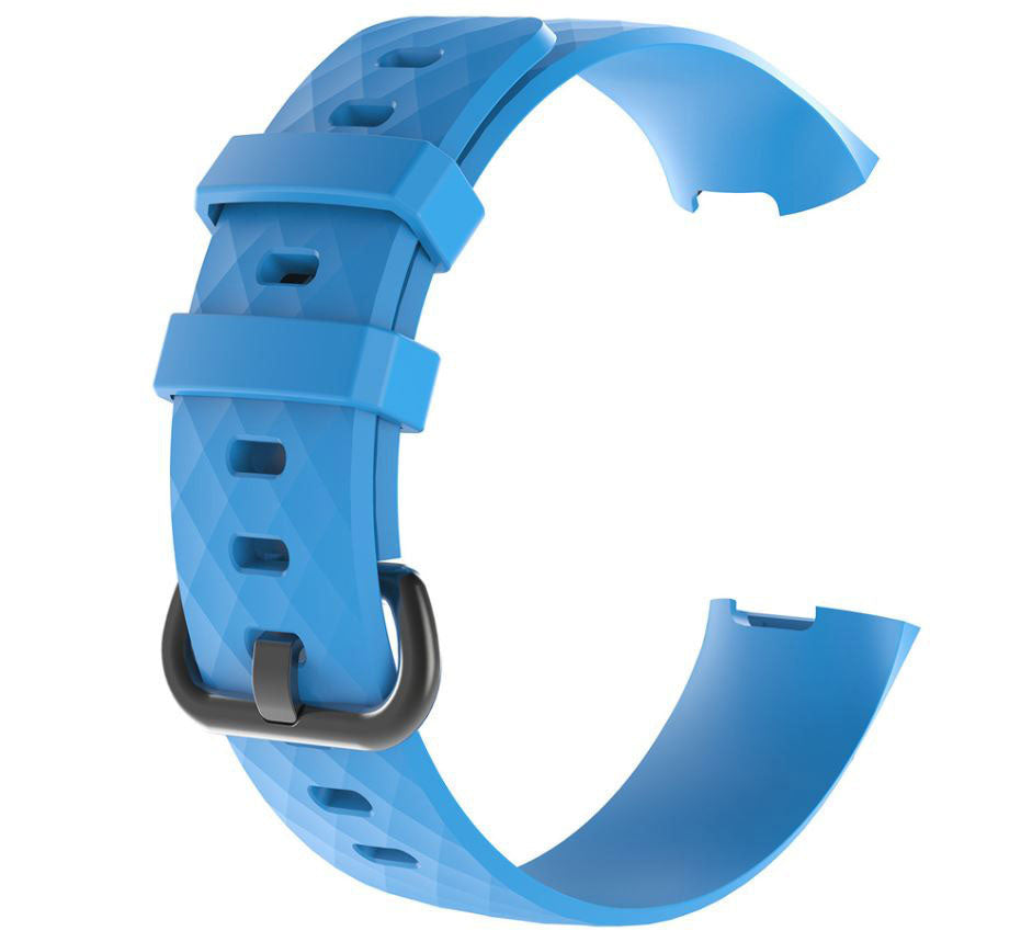 Large Small Strap Charge 4 Silicone Buckle in sky blue
