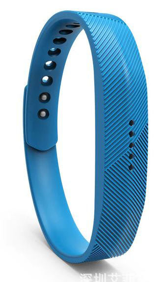 Fitbit Flex 2 Strap Silicone Large Small Pin & Tuck in sky blue