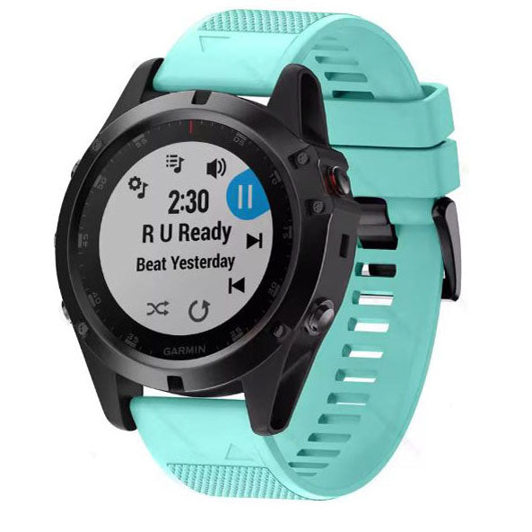 Textured Garmin Fenix 6X Strap in Silicone